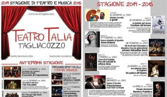 Marsica a teatro, il Talia di Tagliacozzo re di spettacoli