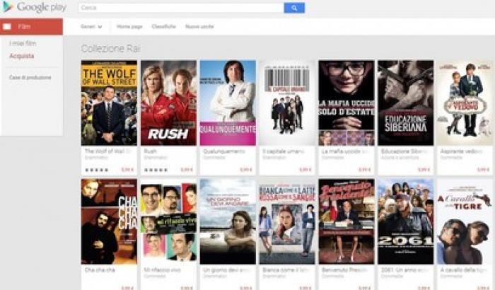I film di Rai Cinema arrivano su Google Play