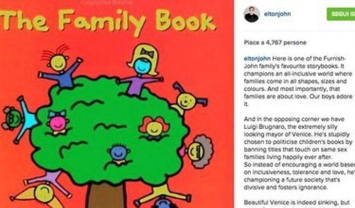 Elton John contro il sindaco di Venezia: sei bigotto