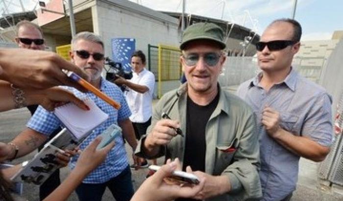 Bagno di folla per gli U2 a Torino