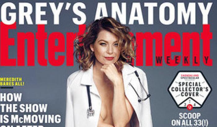 Grey's Anatomy, Ellen Pompeo è sexy: sotto il camice nulla