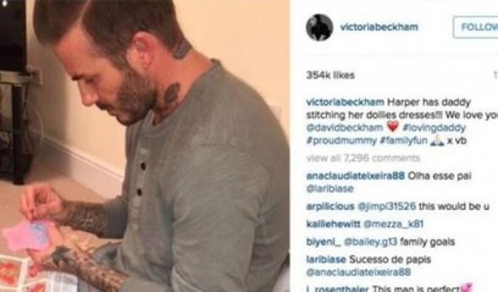 Girl power, i vestitini delle bambole li cuce papà Beckham