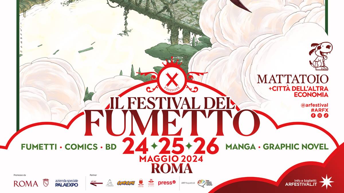 Il festival del fumetto ARF! compie 10 anni: eventi e mostre a Roma