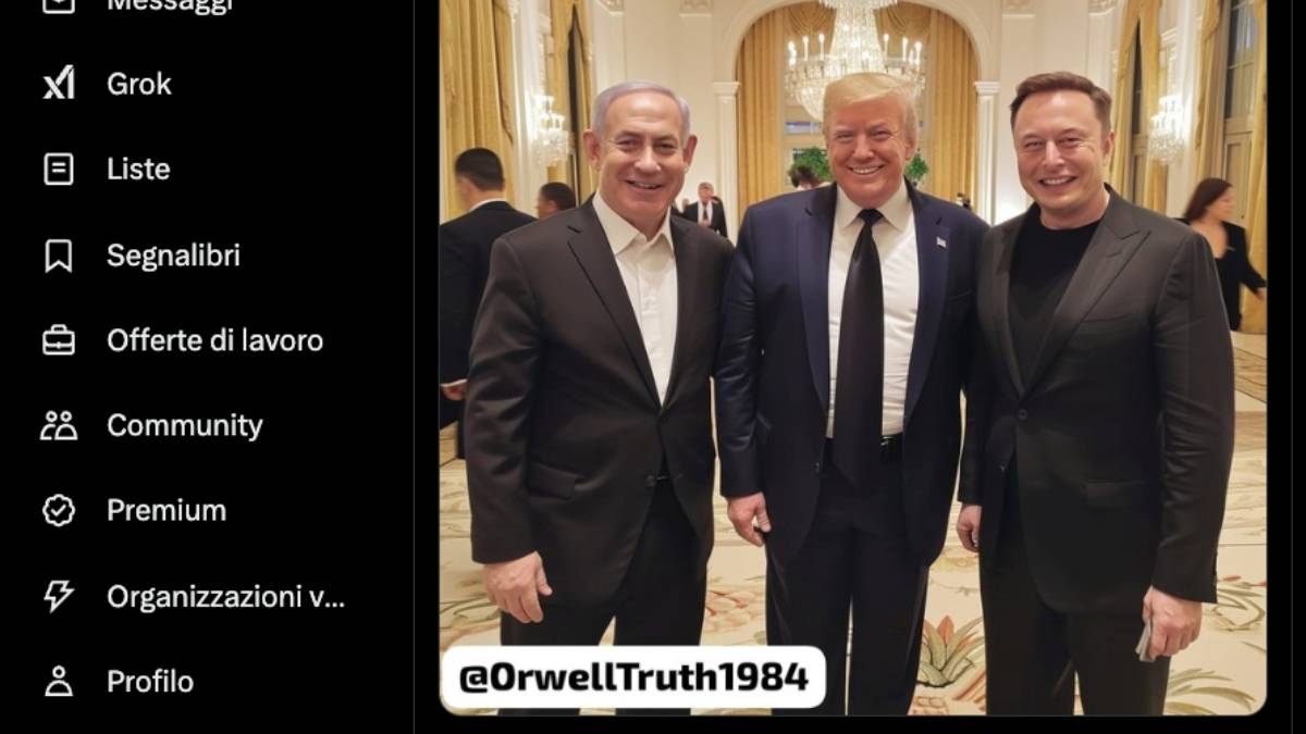 Quando la fretta fa brutti scherzi: la stampa cade nella trappola della foto fasulla di Trump, Musk e Netanyahu