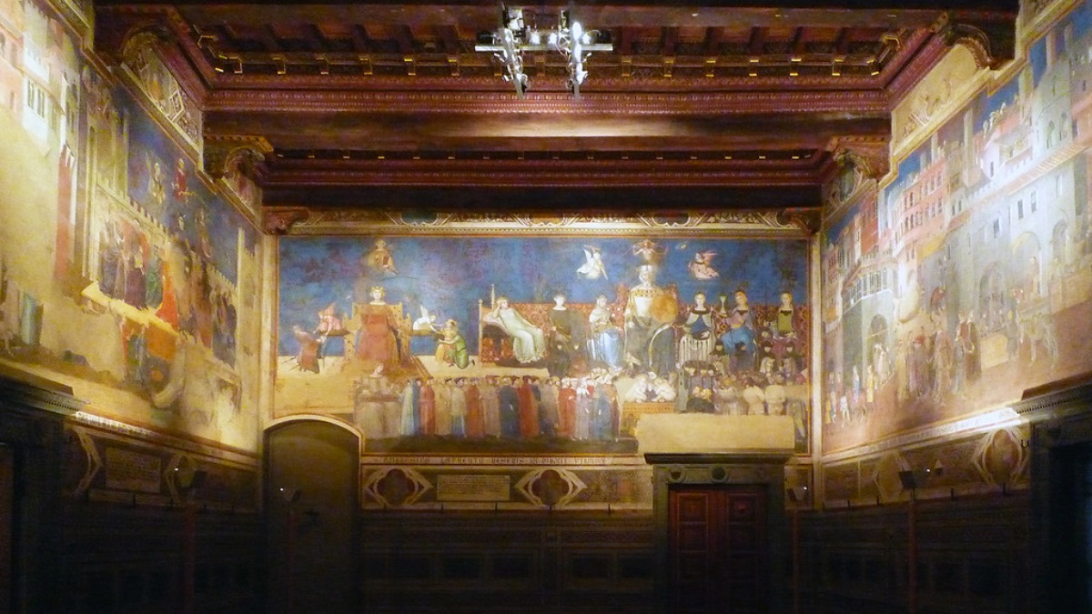 Sala della pace – Siena Camminare tra arte e coscienza: guide turistiche senesi si mobilitano per Gaza