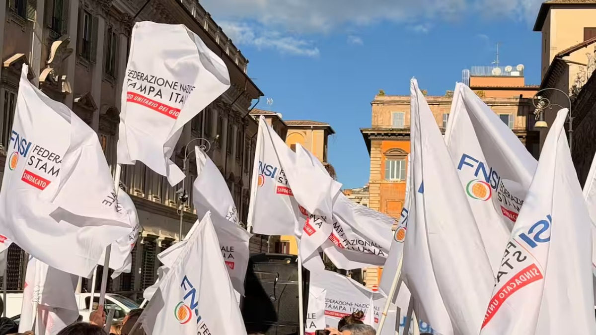 Giornalisti in sciopero: chiedono il rinnovo del contratto nazionale Fonte: tg24.sky.it