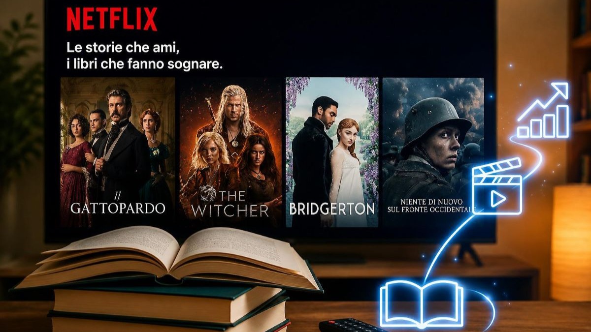 L’audiovisivo spinge il mercato editoriale: le vendite dei libri schizzano dopo il lancio di film e serie tv